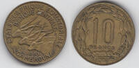 Äquatorialafrikanische Staaten - Kamerun 10 Francs cameroun, 25 francs 1961, like scan -
