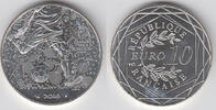 Frankreich 10 Euro france silver coin 2016, like scan -