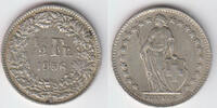 Schweiz 1/2 Franken Switzerland, silver coin, 1/2 Franken 1956, like scan -