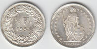 Schweiz 1/2 Franken Switzerland, silver coin, 1/2 Franken 1953, like scan -