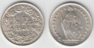 Schweiz 1/2 Franken Switzerland, silver coin, 1/2 Franken 1946, like scan -