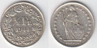 Schweiz 1/2 Franken Switzerland, silver coin, 1/2 Franken 1944, like scan -