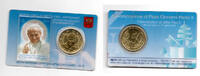 Vatikan 50 Cent Vatikan City Stamp and Coin Card 2014 No. 5 in Blister -