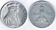 Nürnberg - Luther-Medaille Aluminium-Medaille Luther, Worms, 18.4.1521 / Reformationsgedächtniskirche in Nürnberg, 18.4.1921 -