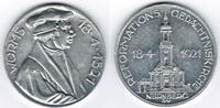 Nürnberg - Luther-Medaille Aluminium-Medaille Luther, Worms, 18.4.1521 / Reformationsgedächtniskirche in Nürnberg, 18.4.1921 -