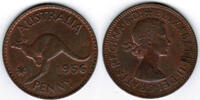 Australien Penny Australia, one penny coin, Elisabeth II., like scan! -