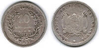 Uruguay 10 Centesimos Uruguay 1877, 10 Centesimos, Kursmünze, Erhaltung siehe Scan! -