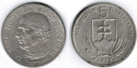 Slowakei 5 Kronen slovakia 5 korona 1939, like scan -