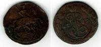 Russland 1 Kopeke Russia, denga 1789, like scan -