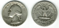 USA Quarter Dollar Quarter Dollar 1956, George Washington, like scan -