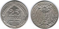 Deutsches Kaiserreich 25 Pfennig Kaiserreich, Kursmünze 25 Pfennig, 1912 D, Erhaltung siehe Scan! -