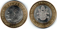 Vatikan 1000 Lire vatican 1000 lire coin 2001, john paul II., uncirculated, condition like scan -