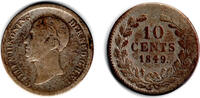 Niederlande 10 Cent Netherlands, 10 cents willem II., like scan -