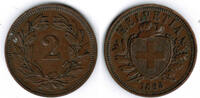 Schweiz 2 Rappen Switzerland, 2 Rappen 1893 B, like scan -