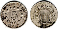 USA 5 Cents USA, 5 Cents Shield Nickel, like scan -