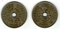 Rhodesien und Nyasalaland 1/2 Penny Rhodesia and Nyasalaland, 1/2 Penny 1939 george V. -