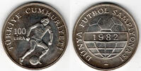 Türkei 100 Lira turkey commemorative coin "world cup soccer championship spain" like scan -