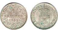 Bayern 1 Kreuzer bavaria, Maximilian II., 1 Kreuzer, like scan -