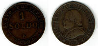 Vatikan 1 Soldo vatican, 1 soldo 1866 -