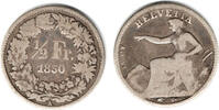 Schweiz 1/2 Franken Switzerland, silver coin, 1/2 Franken 1850, like scan -