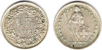 Schweiz 1/2 Franken Switzerland, silver coin, 1/2 Franken 1957, like scan -