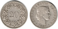 Schweiz 20 Rappen Switzerland, 20 Rappen 1897 B, like scan -