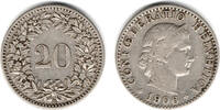 Schweiz 20 Rappen Switzerland, 20 Rappen 1906 B, like scan -