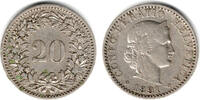 Schweiz 20 Rappen Switzerland, 20 Rappen 1891 B, like scan -
