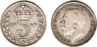 Großbritannien 3 Pence great britain, 3 pence, george V., like scan -