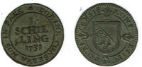 Schweiz - Zürich 1 Schilling Zurich, 1 shilling, 1751, like photo -