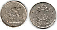 Luxemburg 1 Franc Kursmünze Luxemburg 1 Franc Charlotte, Erhaltung siehe Scan! -