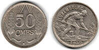 Luxemburg 50 Centimes Kursmünze Luxemburg 50 Centimes Charlotte, Erhaltung siehe Scan! -