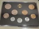 Tschechoslowakei 18,86 Kronen (9 Münzen) czechoslovakia, official coin set 1991, 9 coins, , like scan -