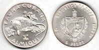 Kuba 5 Pesos Cuba 1981, 5 Pesos, "Cuban fauna - almiqui", like scan -