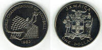 Jamaica 1 Dollar Jamaica, 1 Dollar soccer world cup 1982 -