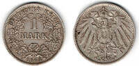 Kaiserreich 1 Mark Kaiserreich, Kursmünze 1 Mark 1903 D, 900er Silber! -