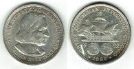 USA 1/2 Dollar USA, Half Dollar 1893, Weltausstellung Chicago 1893, Erhaltung siehe Scan! -
