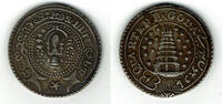 Indien - Madras 1/4 Pagoda (Viertel-Pagoda) India-British, MADRAS PRESIDENCY, quarter pagoda -