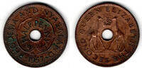 Rhodesien (Südrhodesien) 1/2 Penny Sothern Rhodesia, Half Penny 1957 Elisabeth II. -