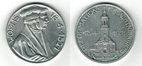 Nürnberg - Luther-Medaille Aluminium-Medaille Luther, Worms, 18.4.1521 / Reformationsgedächtniskirche in Nürnberg, 18.4.1921 -