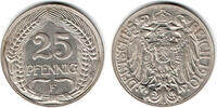 Deutsches Kaiserreich 25 Pfennig Kaiserreich, Kursmünze 25 Pfennig, 1912 F, Erhaltung siehe Scan! -