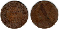 Indien Quarter Anna british india 1889, quarter anna, victoria, like scan -