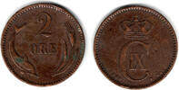 Dänemark 2 Öre denmark coin, 2 öre, Christian IX., like scan -
