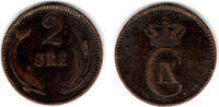 Dänemark 2 Öre denmark coin, 2 öre, Christian IX., like scan -