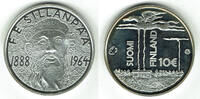 Finnland 10 Euro finland 2013, 10 Euro silver "Sillanpää", no box/no COA -