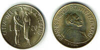 Vatikan 20 Lire vatican,1982, Johannes Paul II., example photo -