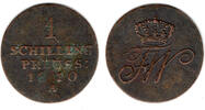 Preußen 1 Schilling Preussen, König Friedrich Wilhelm III., Kursmünze 1 Schilling -
