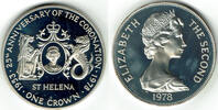 St. Helena 1 Crown St. Helena commemorative coin, 25th anniversary of coronation -