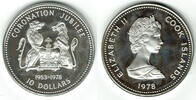Cook Islands 10 Dollars Cook Islands, commemorative coin, 25th anniversary of coronation -