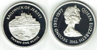 Jersey 25 Pence Jersey, 25th anniversary of coronation - Elisabeth II. -